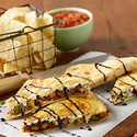 Crock-Pot Braised Short Rib and Gorgonzola Quesadilla